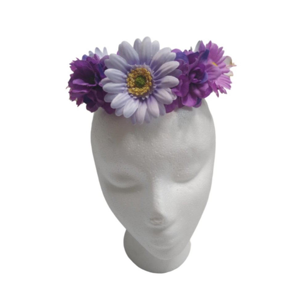 Beautiful Two Tone Purple Floral Crown